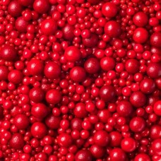 Sugar Pearls Sprinkles mix Red 70g - gluten-free